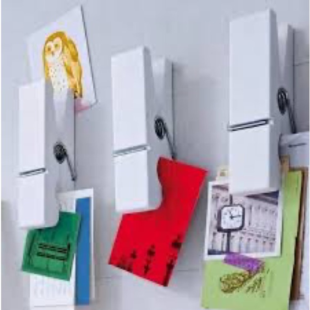 Giant clothespin decor white